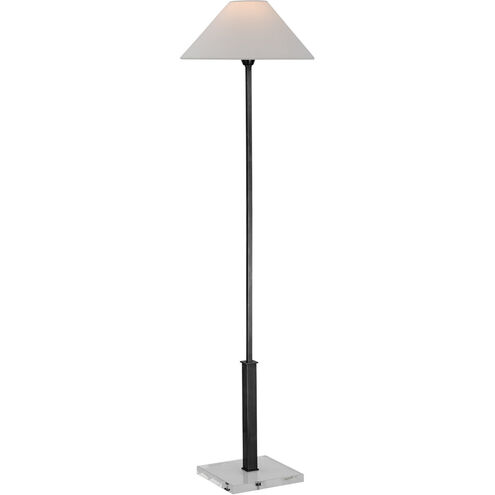 J. Randall Powers Asher 46 inch 6.50 watt Bronze and Crystal Floor Lamp Portable Light in Bronze with Crystal