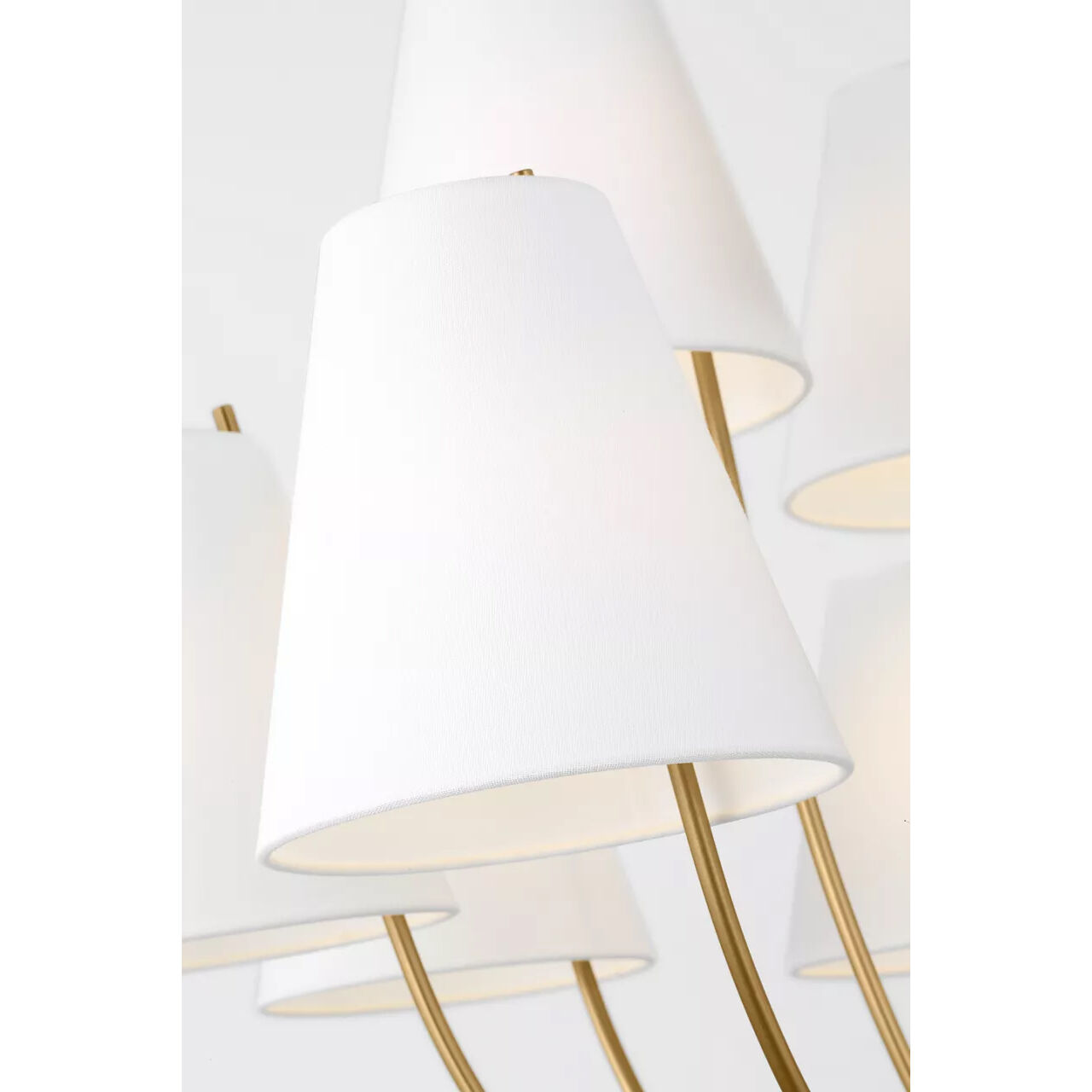 C&M by Chapman & Myers Marina 12 Light 40 inch Burnished Brass Chandelier Ceiling Light