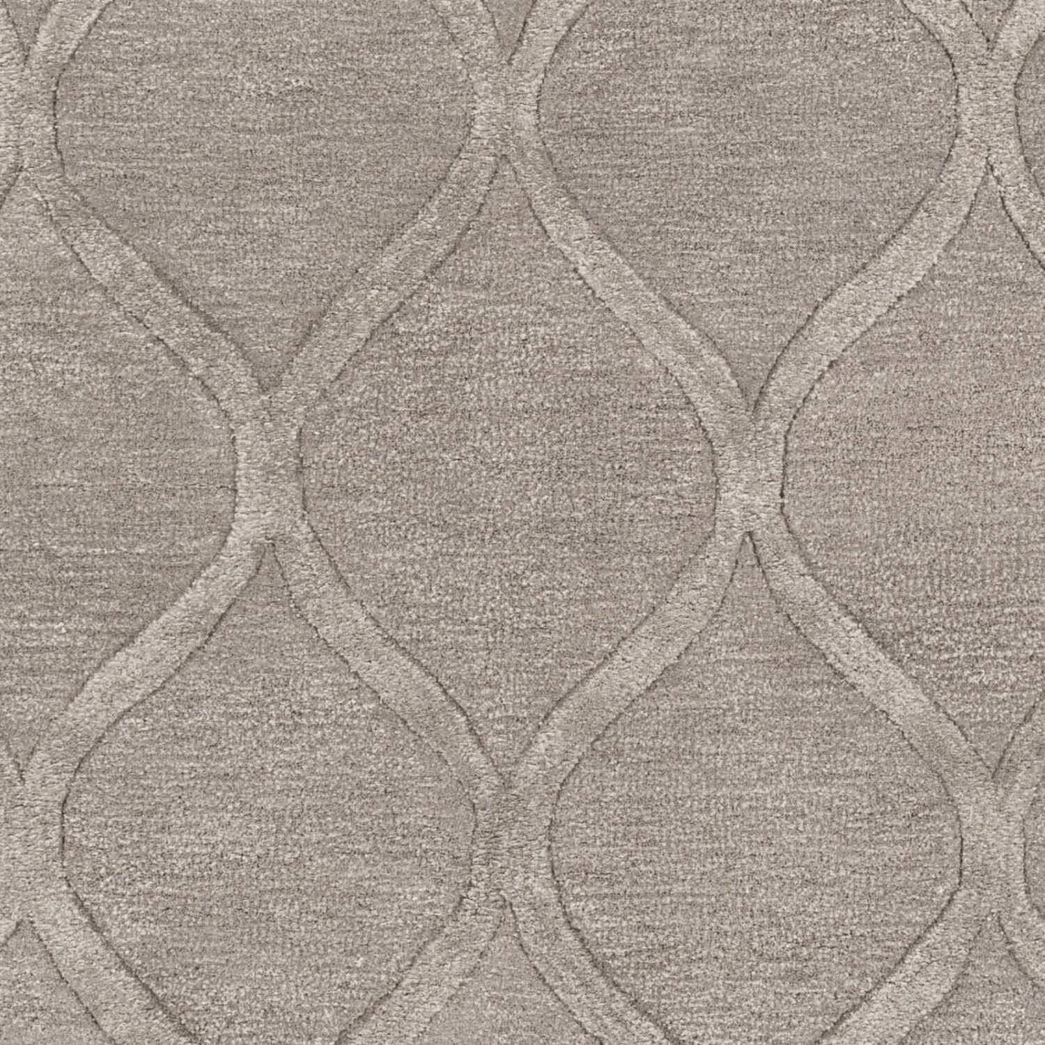 Urban 114 X 90 inch Light Gray/Medium Gray/Taupe Handmade Rug, Rectangle