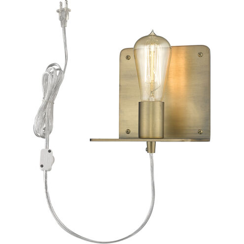Arris 1 Light 5 inch Aged Brass Sconce Wall Light