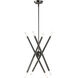 Soho 8 Light 19.5 inch Black Chrome Chandelier Ceiling Light