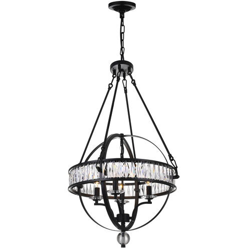 Arkansas 4 Light 20 inch Black Chandelier Ceiling Light