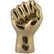 The Solidarity Fist Antique Brass Decor Accessory