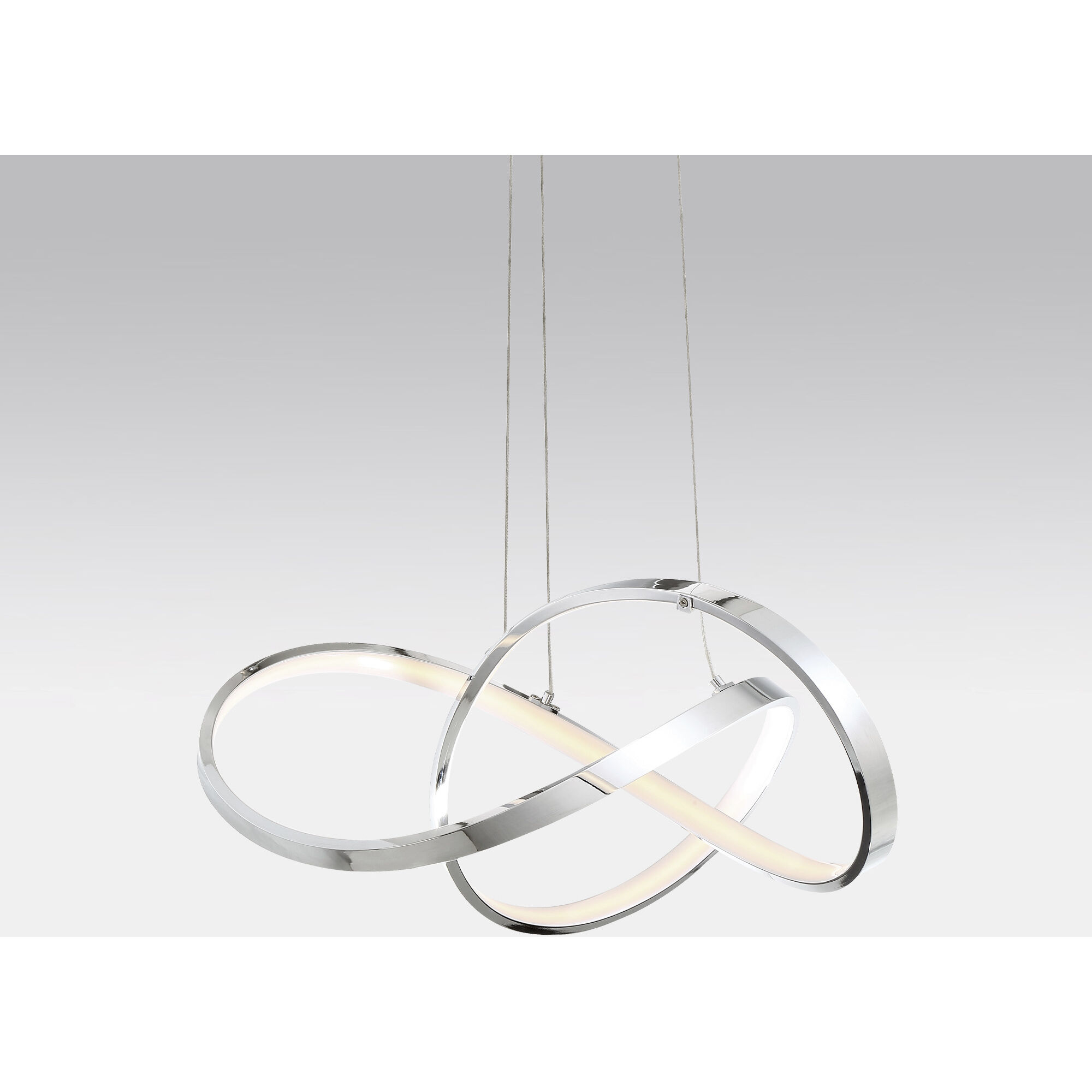 Vornado LED 18 inch Chrome Pendant Ceiling Light, dweLED