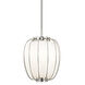 Ephron 1 Light 10.25 inch Polished Nickel Pendant Ceiling Light