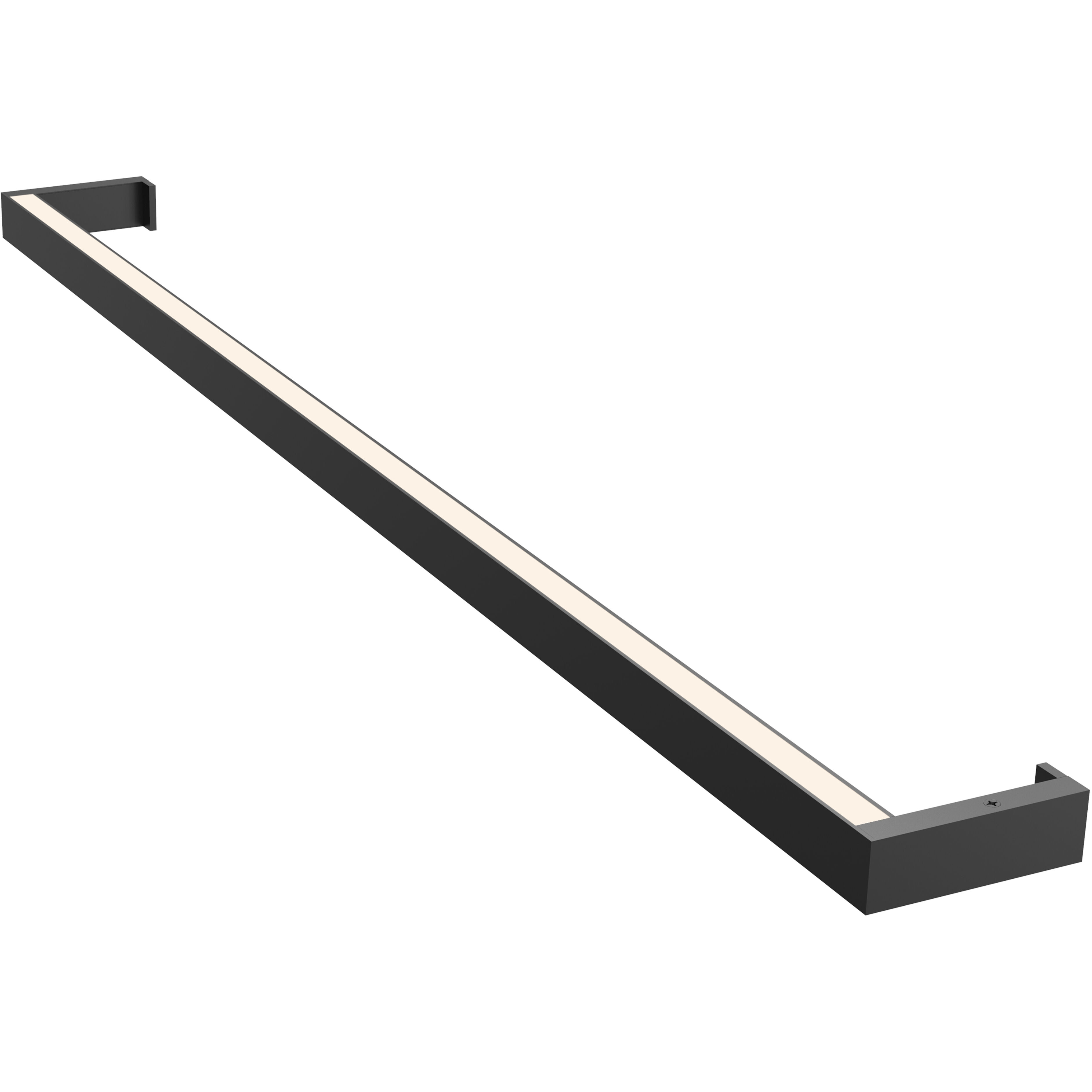 Thin-Line LED 36 inch Satin Black Wall Bar Wall Light in 3ft., 3000K