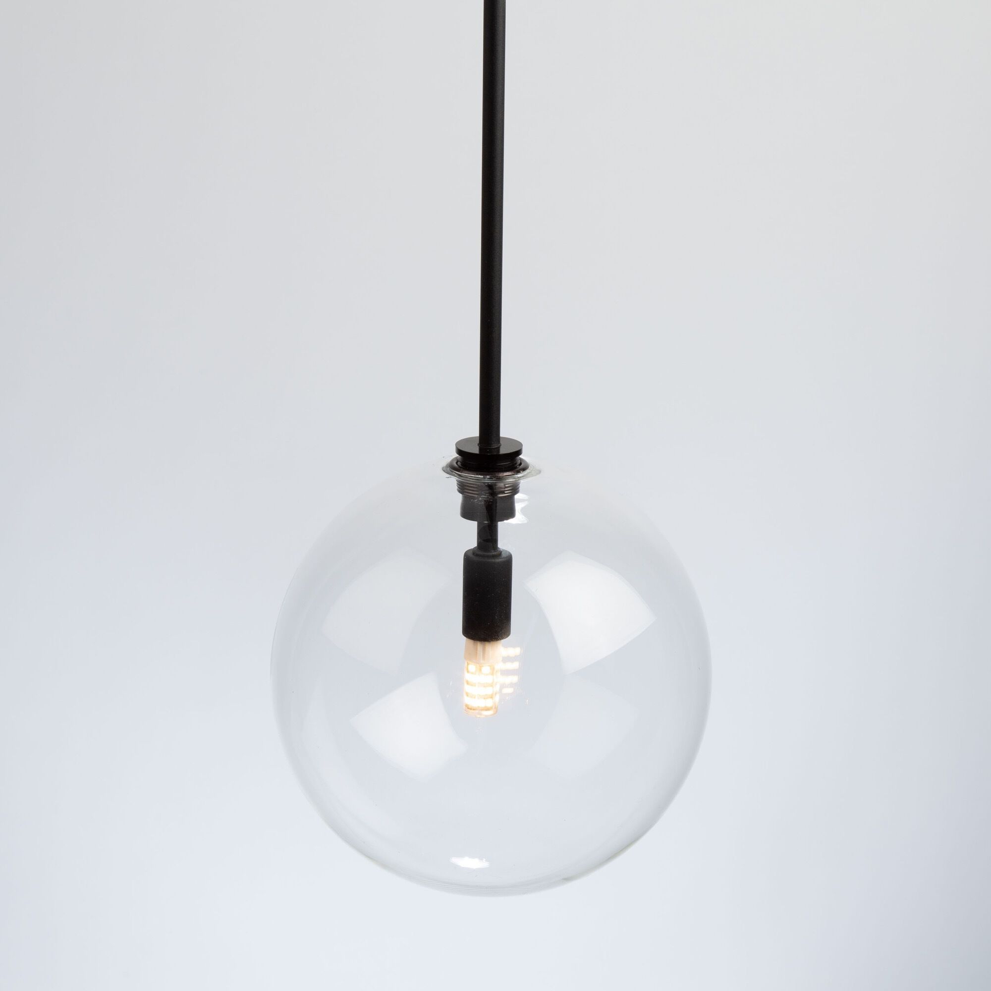 Pinpoint 1 Light 7.9 inch Black Down Pendant Ceiling Light