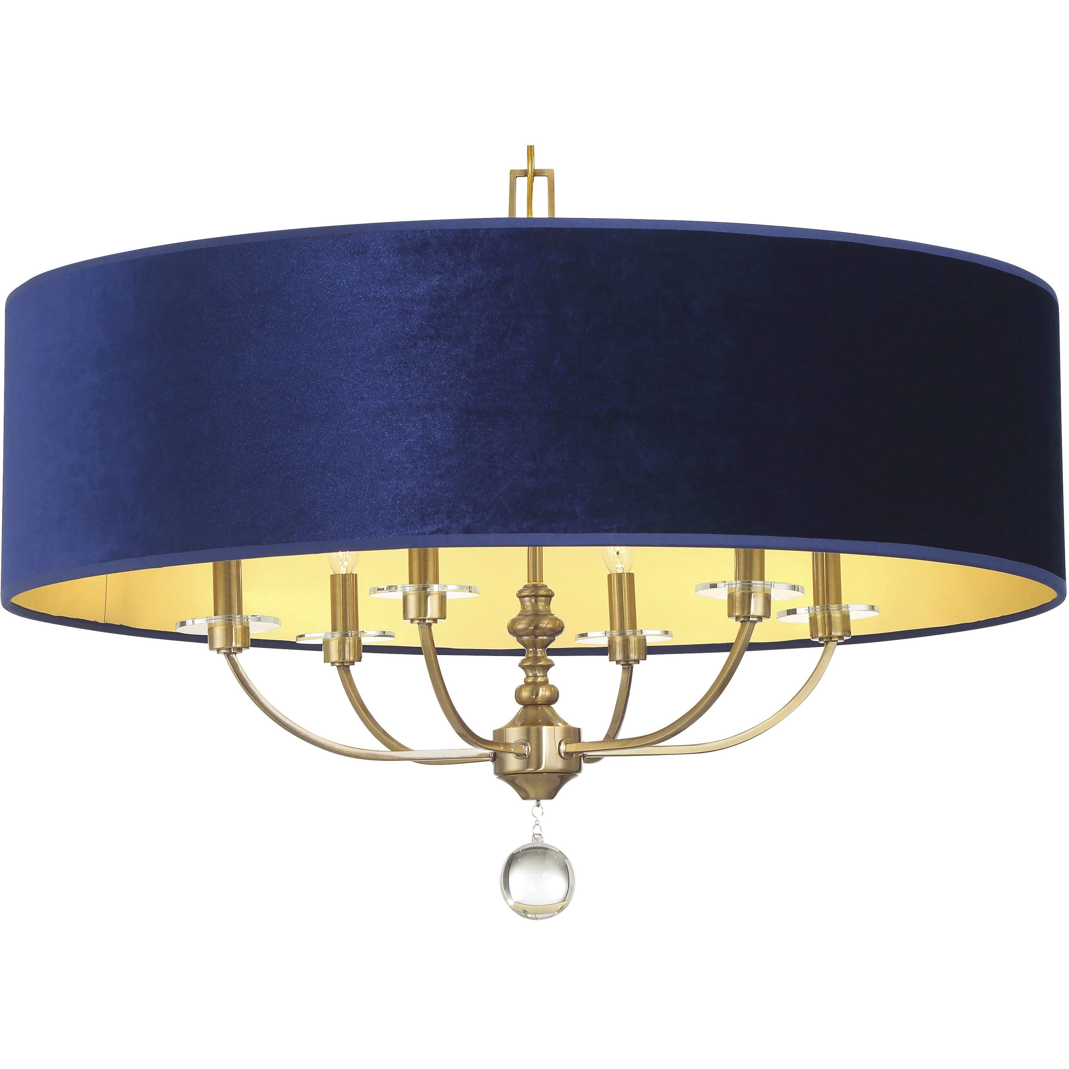 Van Noord 6 Light 32 inch Oxidized Aged Brass Pendant Ceiling Light