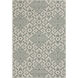 Alfresco 154 X 106 inch Dusty Sage/Beige Machine Woven Rug, Polypropylene