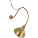 Thomas O'Brien Academy Barn Light LED 38.25 inch Hand-Rubbed Antique Brass Anchored Larrabee Barn Light in 12.5" Hand-Rubbed Antique Brass Bowers Shade