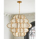Galatea 9 Light 30 inch Brass Chandelier Ceiling Light