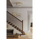 Torvento 7 Light 28 inch Legacy Brass Flush Mount Ceiling Light in Clear Handmade Glass
