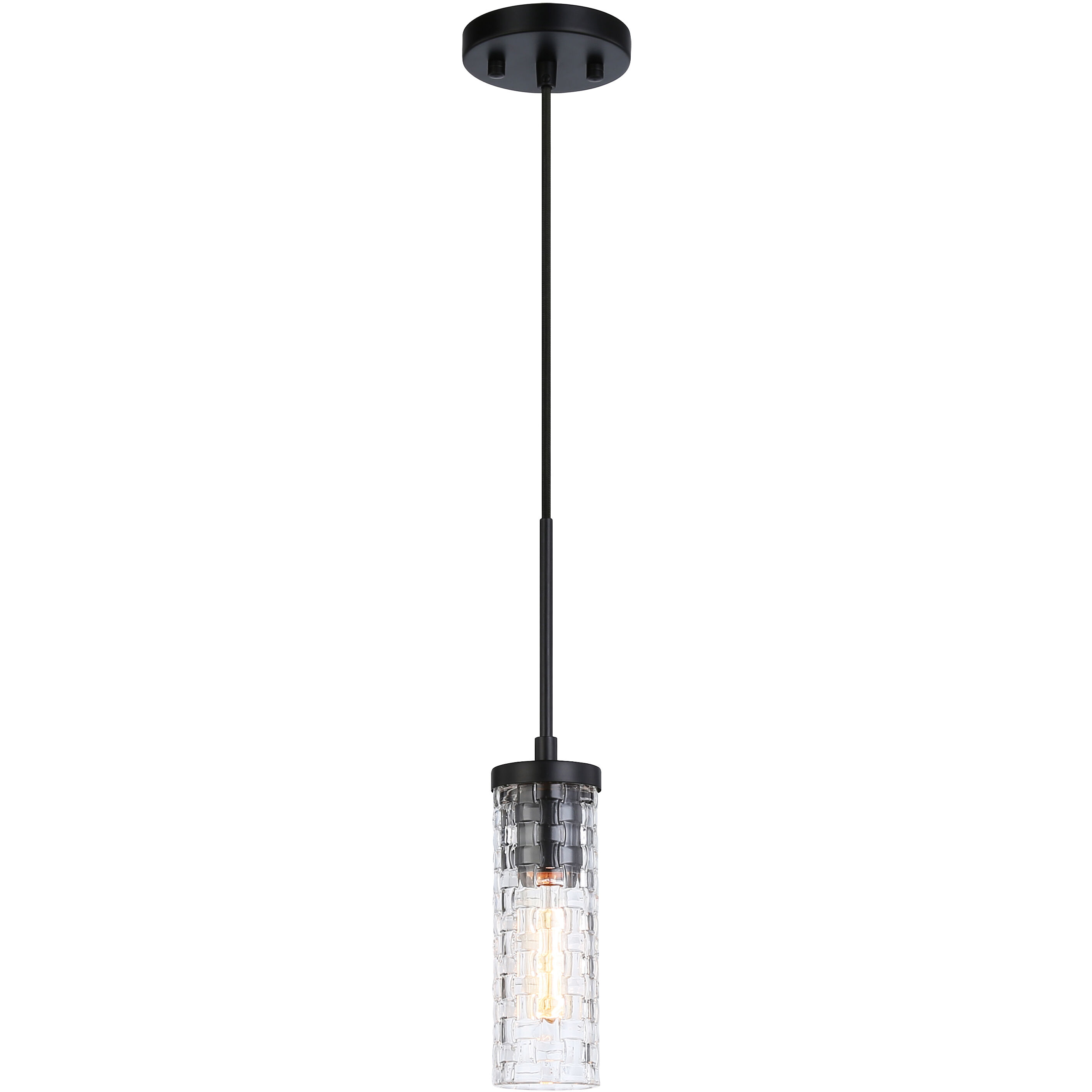 Weaver 1 Light 2.88 inch Black Pendant Ceiling Light