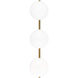 ED Ellen DeGeneres Lune 3 Light 27.38 inch Burnished Brass Vanity Light Wall Light