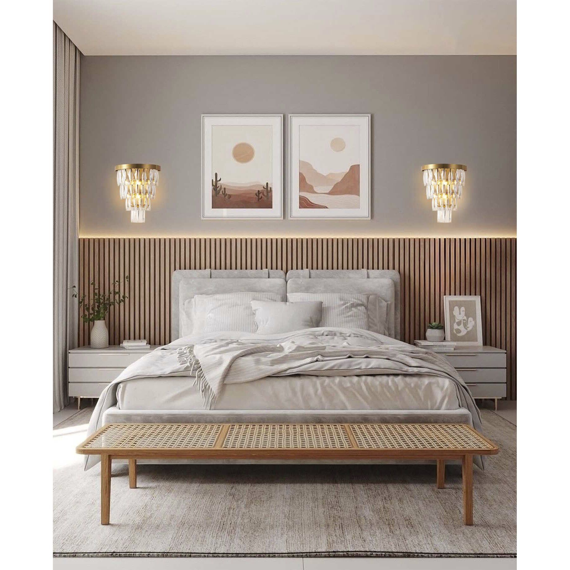 Canada Wall Sconce Wall Light in Satin Brass