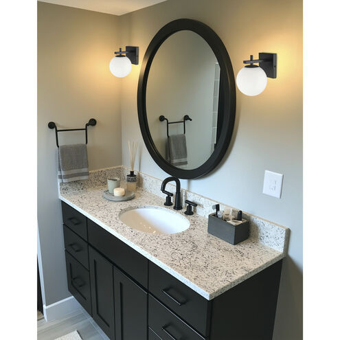 Vivaldi 1 Light 6 inch Matte Black Decorative Wall Sconce Wall Light