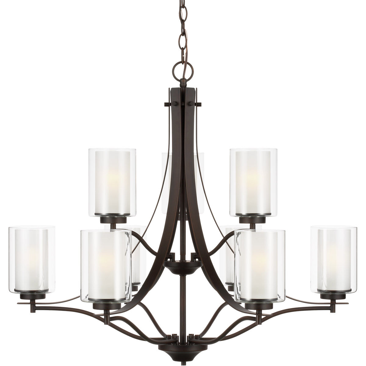 Elmwood Park 9 Light 32 inch Bronze Chandelier Ceiling Light