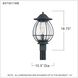 Boston 1 Light 19 inch Mottled Black Outdoor Post Lantern