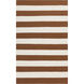 Frontier 156 X 108 inch Dark Brown, Ivory Rug