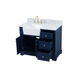 Franklin 42 X 22 X 35 inch Blue Bathroom Vanity Cabinet