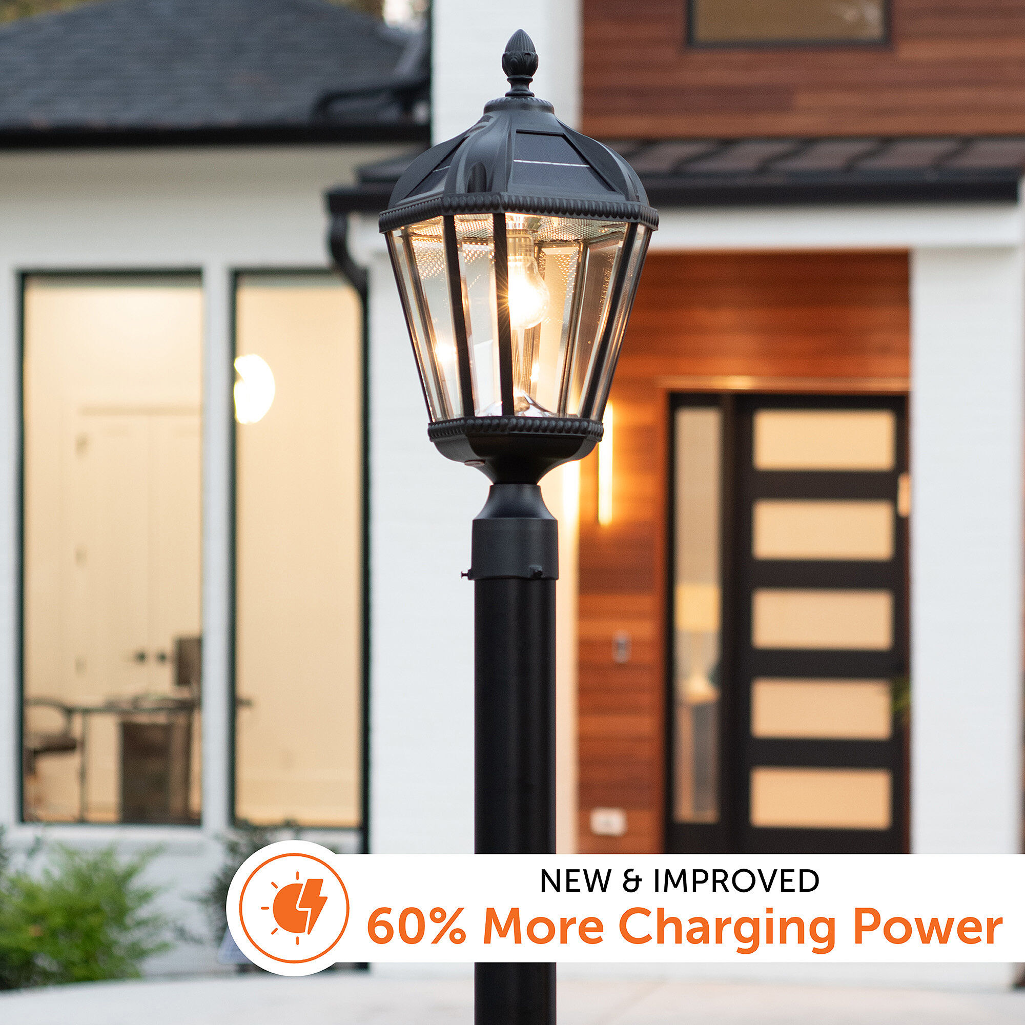 Royal LED 18 inch Black Post Light, Solar