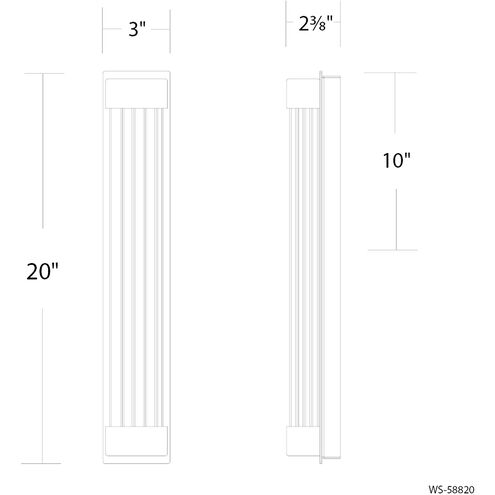 Tower Indoor Wall Lighting in Brushed Nickel