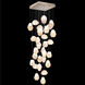 Natural Inspirations 30 Light 30 inch Gold Pendant Ceiling Light in Clear Quartz Studio Glass 4
