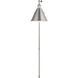 C&M by Chapman & Myers Salem 1 Light 7 inch Brushed Nickel Wall Bath Fixture Wall Light