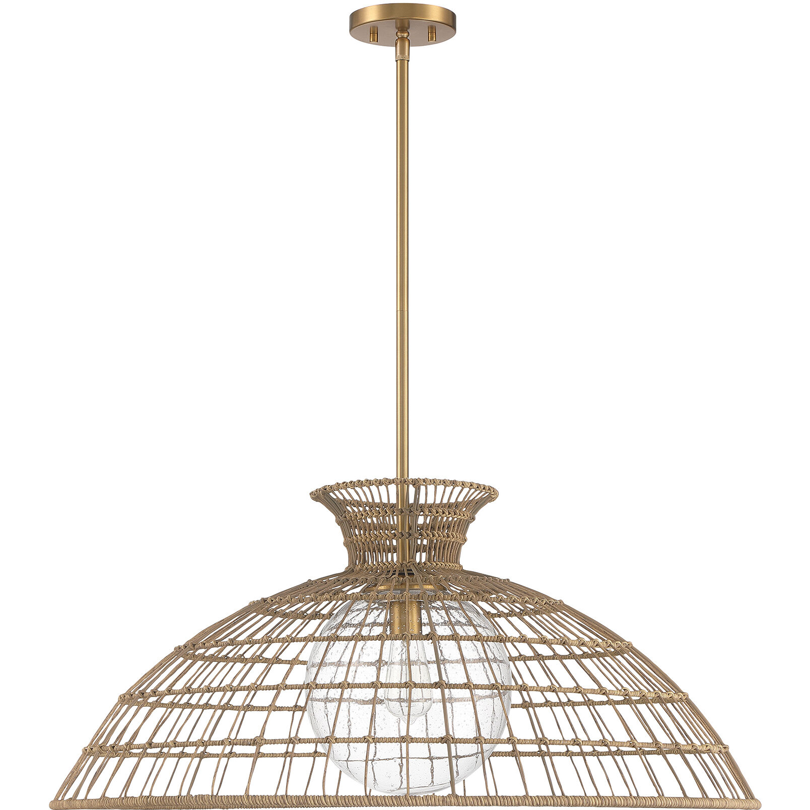 Lanai 1 Light 32 inch Warm Brass Pendant Ceiling Light
