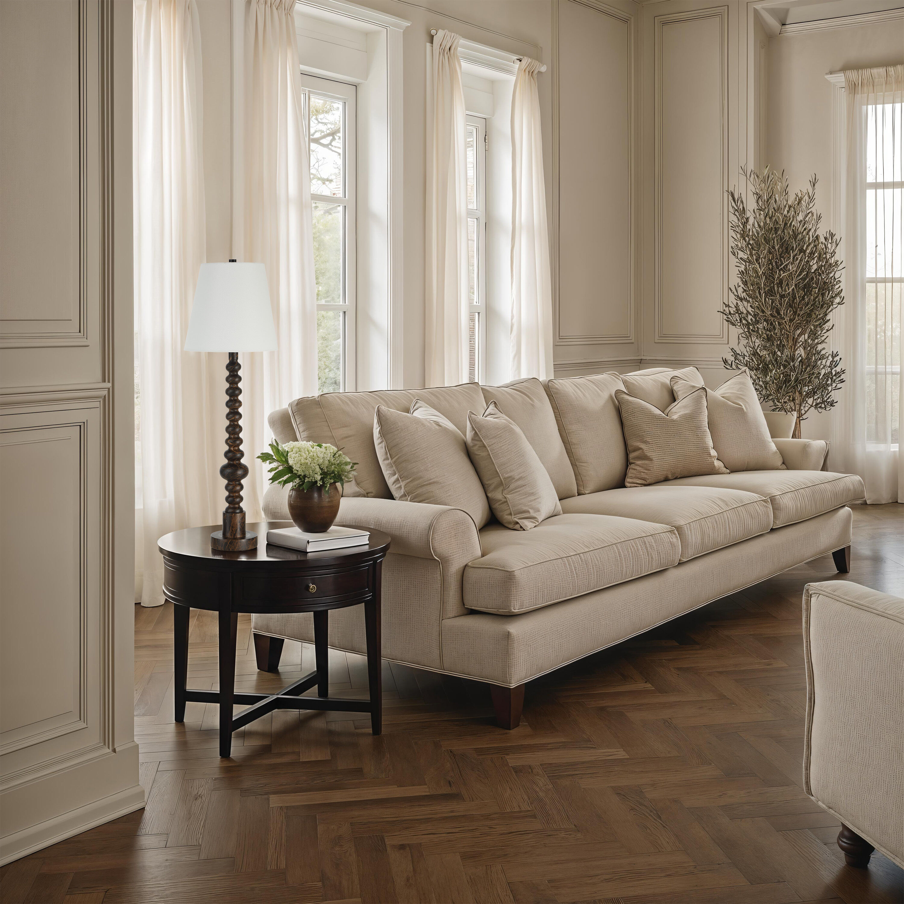 Famar 37 inch Black Marble Table Lamp Portable Light