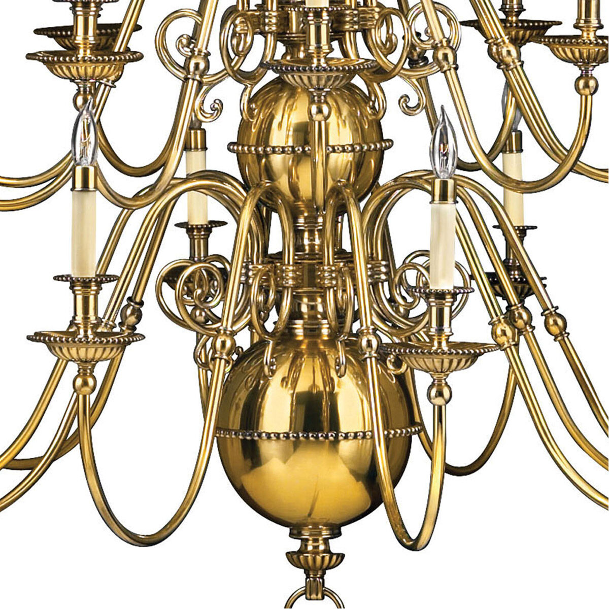 Cambridge 25 Light 49.25 inch Burnished Brass Indoor Chandelier Ceiling Light
