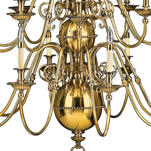 Cambridge LED 49 inch Burnished Brass Indoor Chandelier Ceiling Light
