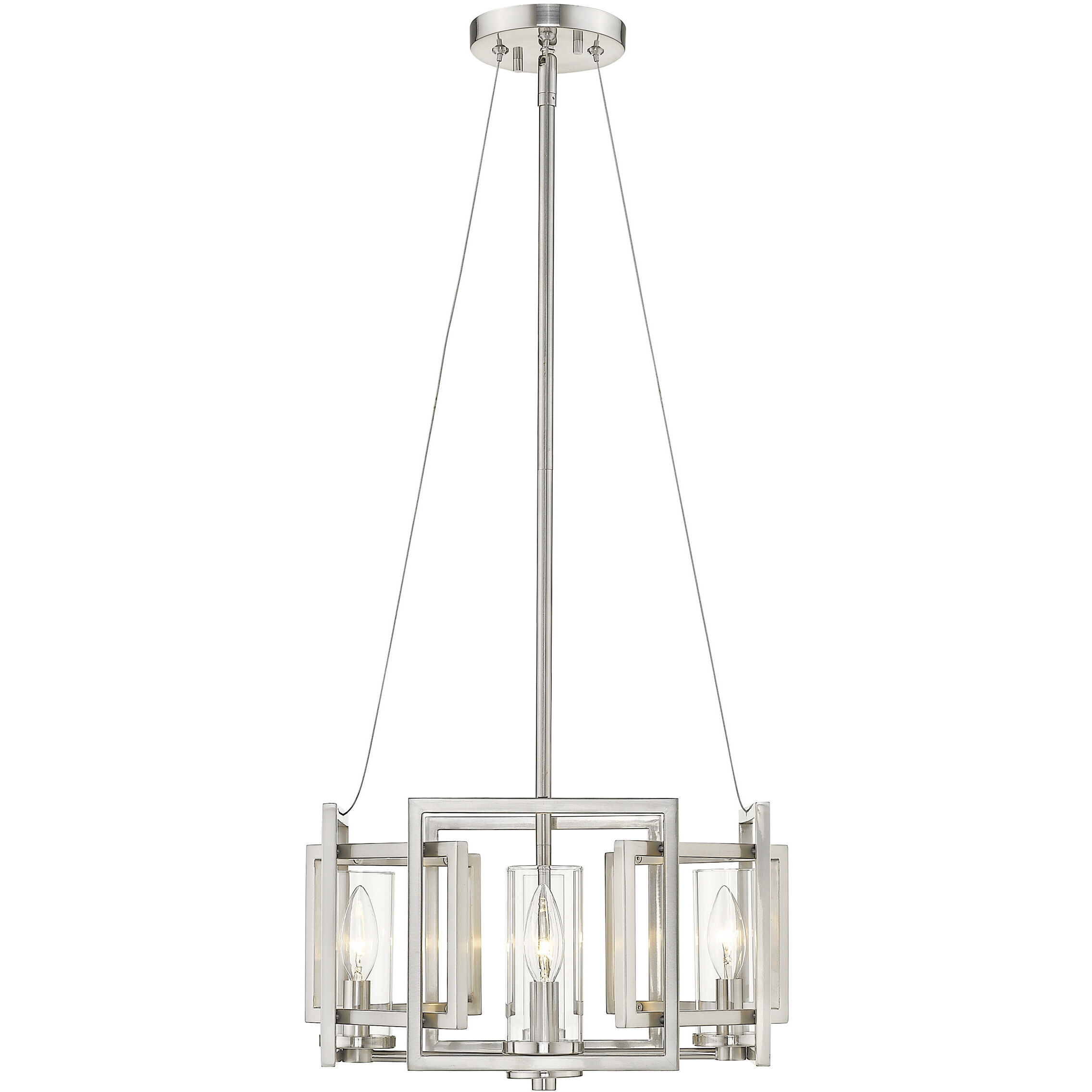 Marco 4 Light 16 inch Pewter Semi-Flush Mount Ceiling Light, Convertible