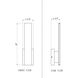 Stylet LED 18 inch Sand Black Outdoor Wall Light