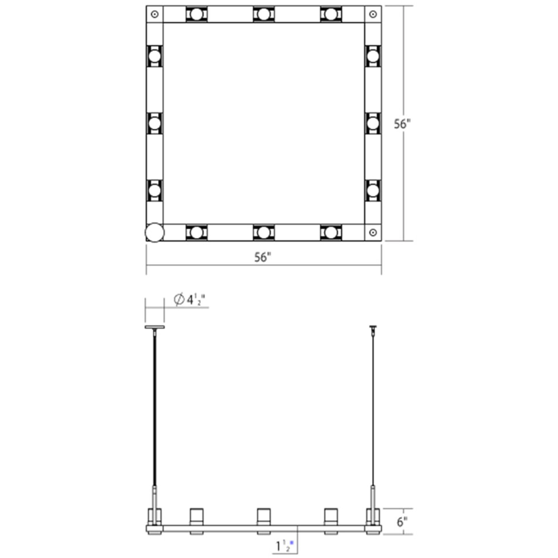 Intervals LED 56 inch Satin White Pendant Ceiling Light