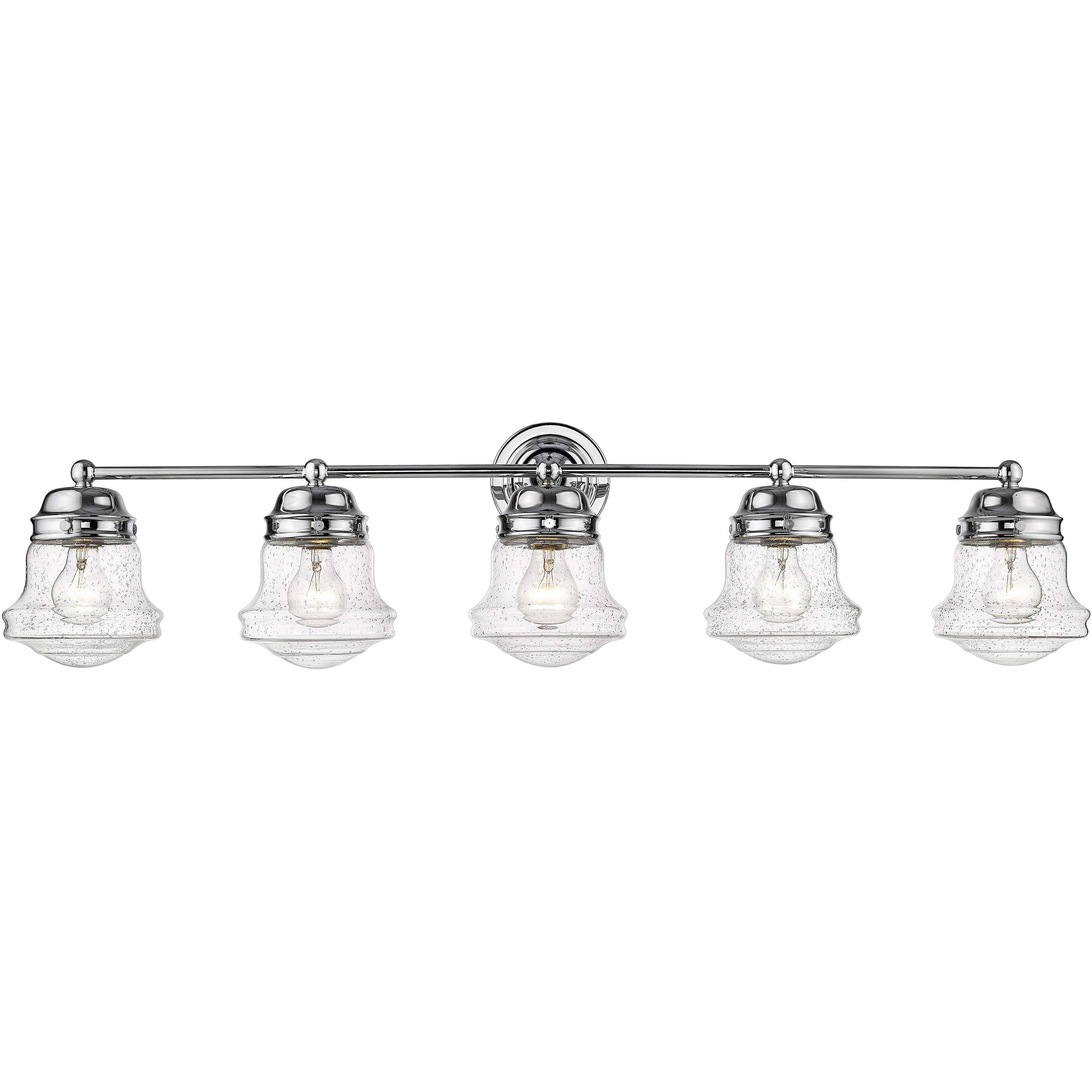 Vaughn 5 Light 40.75 inch Chrome Vanity Wall Light