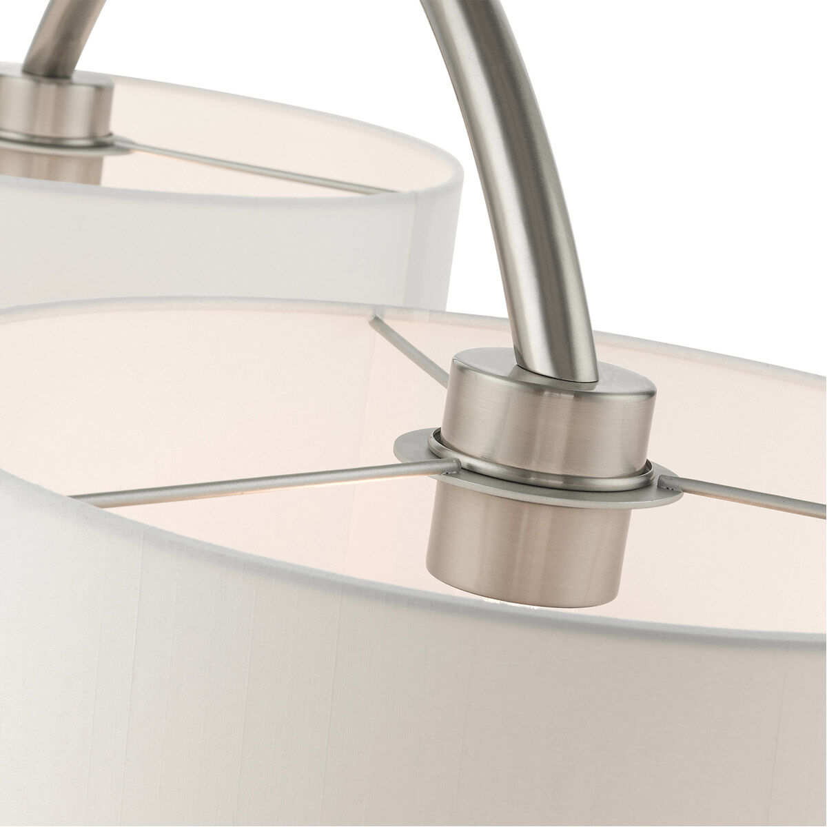 Meridian 2 Light 35 inch Brushed Nickel Linear Chandelier Ceiling Light