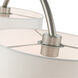 Meridian 2 Light 35 inch Brushed Nickel Linear Chandelier Ceiling Light