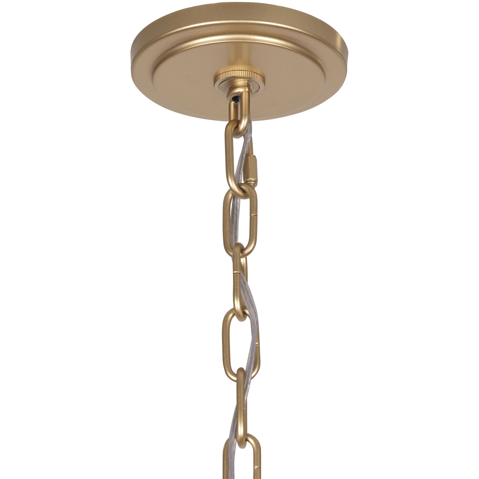 Niu 10 Light 34.5 inch Coconut Shell Gold / Coconut Shell White Pendant Ceiling Light