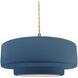 Radiance 1 Light 14.5 inch Midnight Sky and Brushed Nickel Pendant Ceiling Light