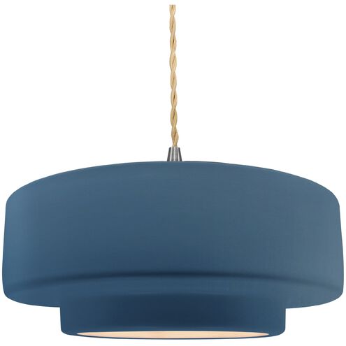 Radiance 1 Light 14.5 inch Midnight Sky and Brushed Nickel Pendant Ceiling Light