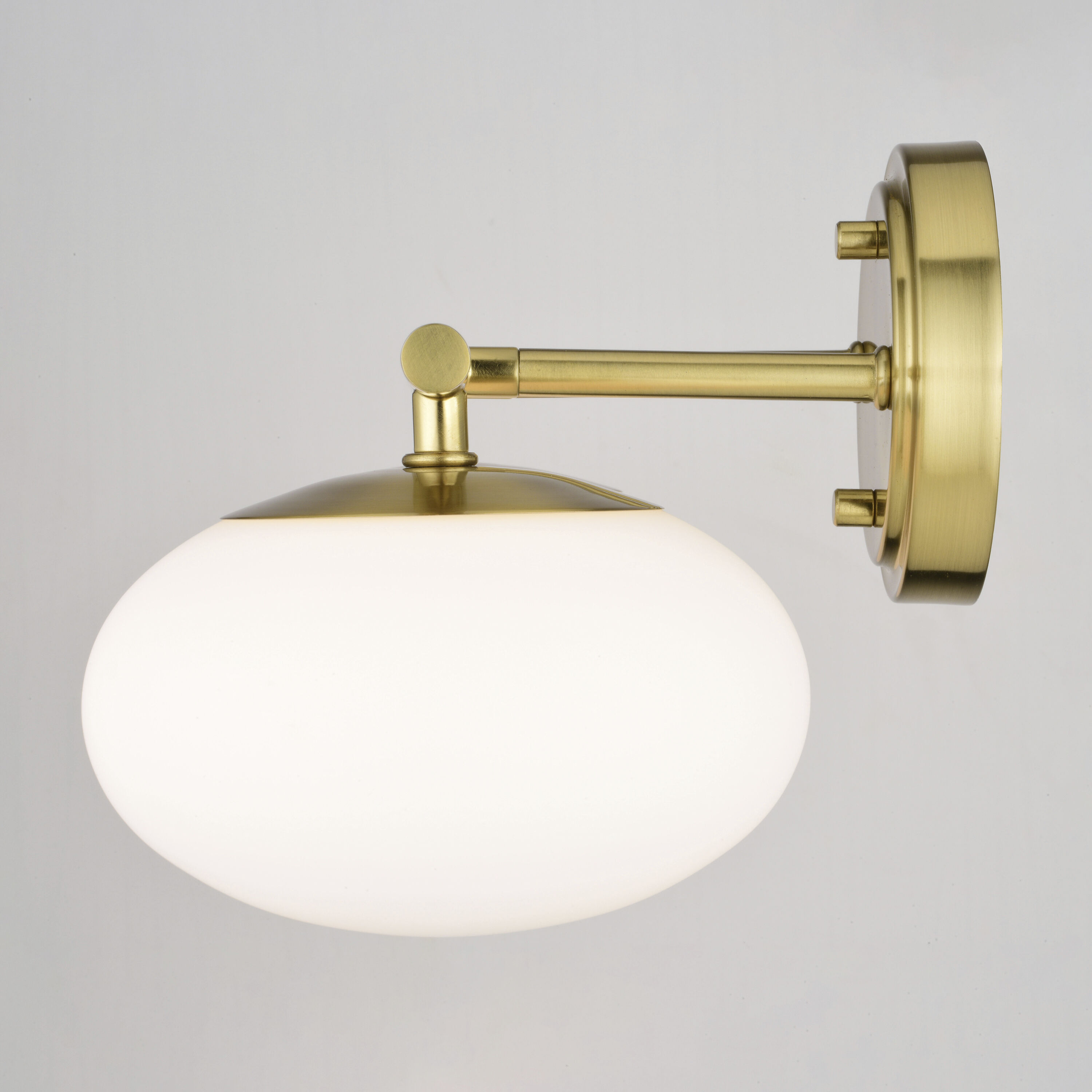 Sloane LED 6.75 inch Satin Brass Wall Light in 1