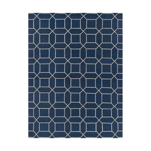 Lagoon 132 X 96 inch Blue and Neutral Indoor Area Rug, PET Yarn