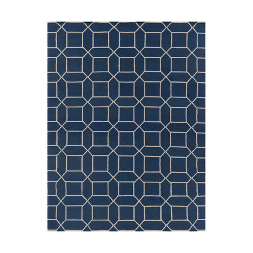 Lagoon 132 X 96 inch Blue and Neutral Indoor Area Rug, PET Yarn