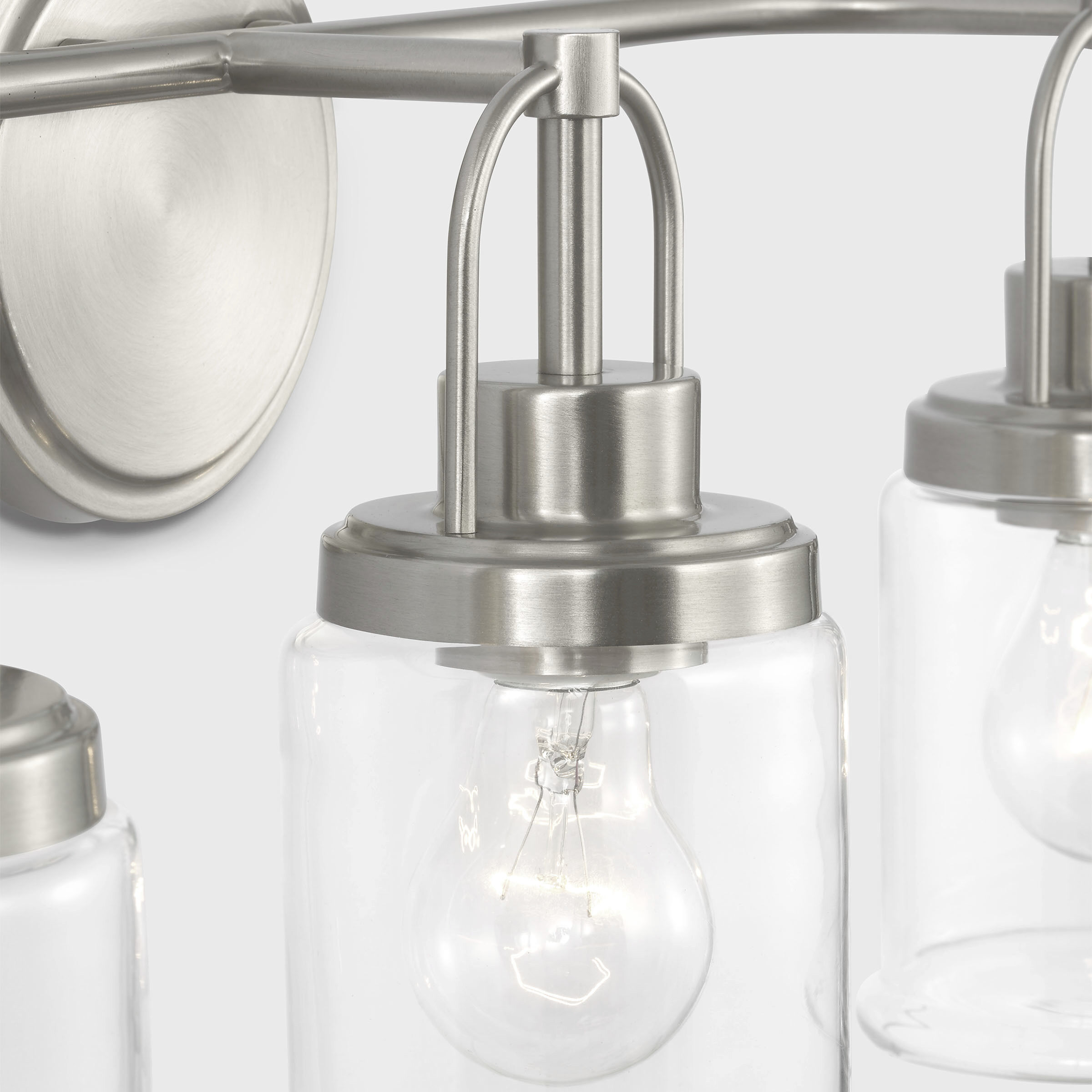 Anders Bath Vanity Wall Light in Brushed Nickel