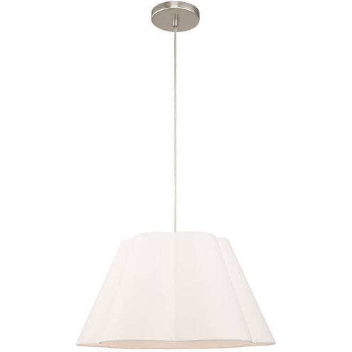 Chelsea 1 Light 18 inch Brushed Nickel Pendant Ceiling Light