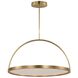 Kelly Wearstler Cerne LED 36 inch Natural Brass Chandelier Ceiling Light