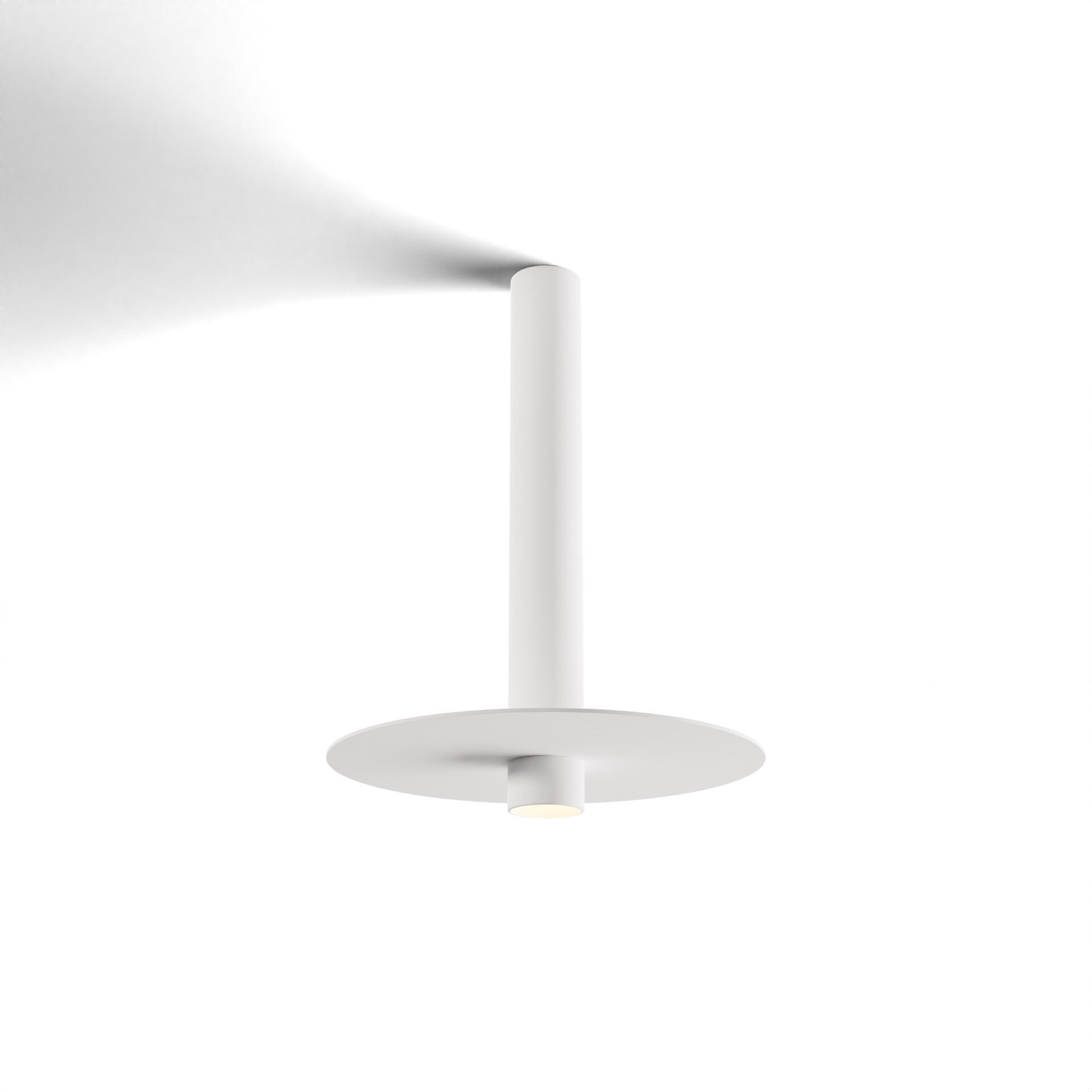 Combi LED 9 inch Matte White Pendant Ceiling Light, Suspension / Flush Mount 2-in-1