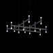 Systema Staccato LED 43 inch Satin Black Pendant Ceiling Light