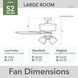Techne 52 inch Matte White with Light Oak/Fresh White Blades Ceiling Fan